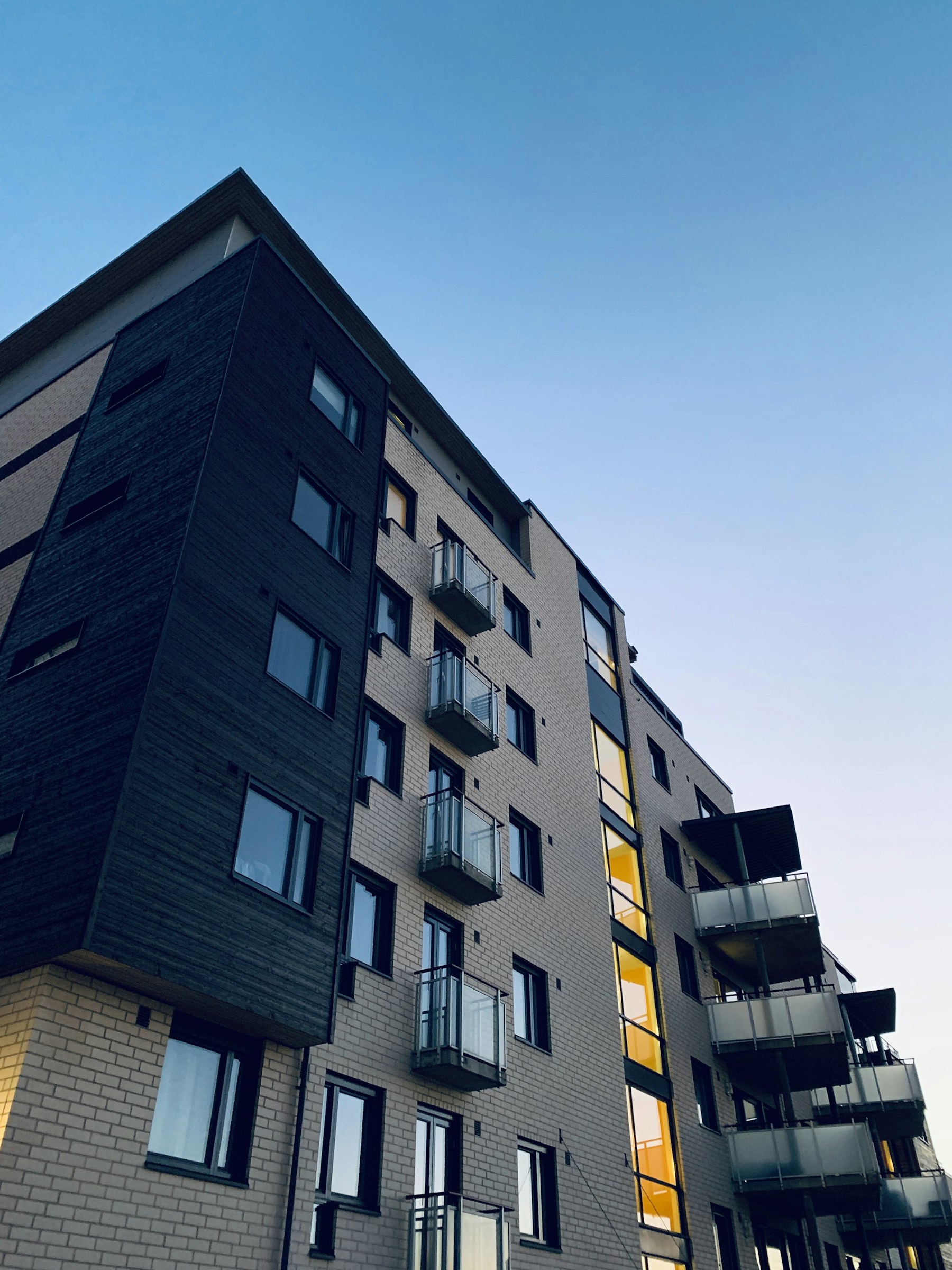 Modern luxury apartment complex